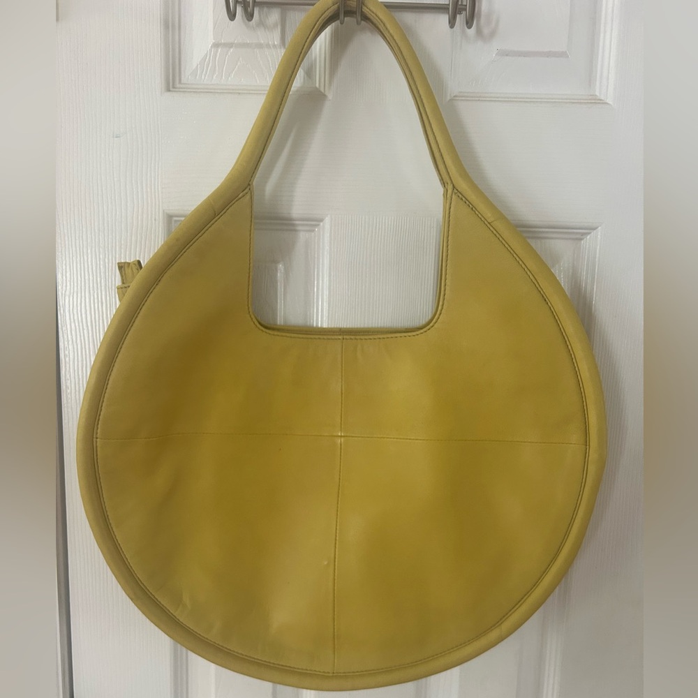 Anthropologie Julien Tote Circular Leather Shoulder Bag